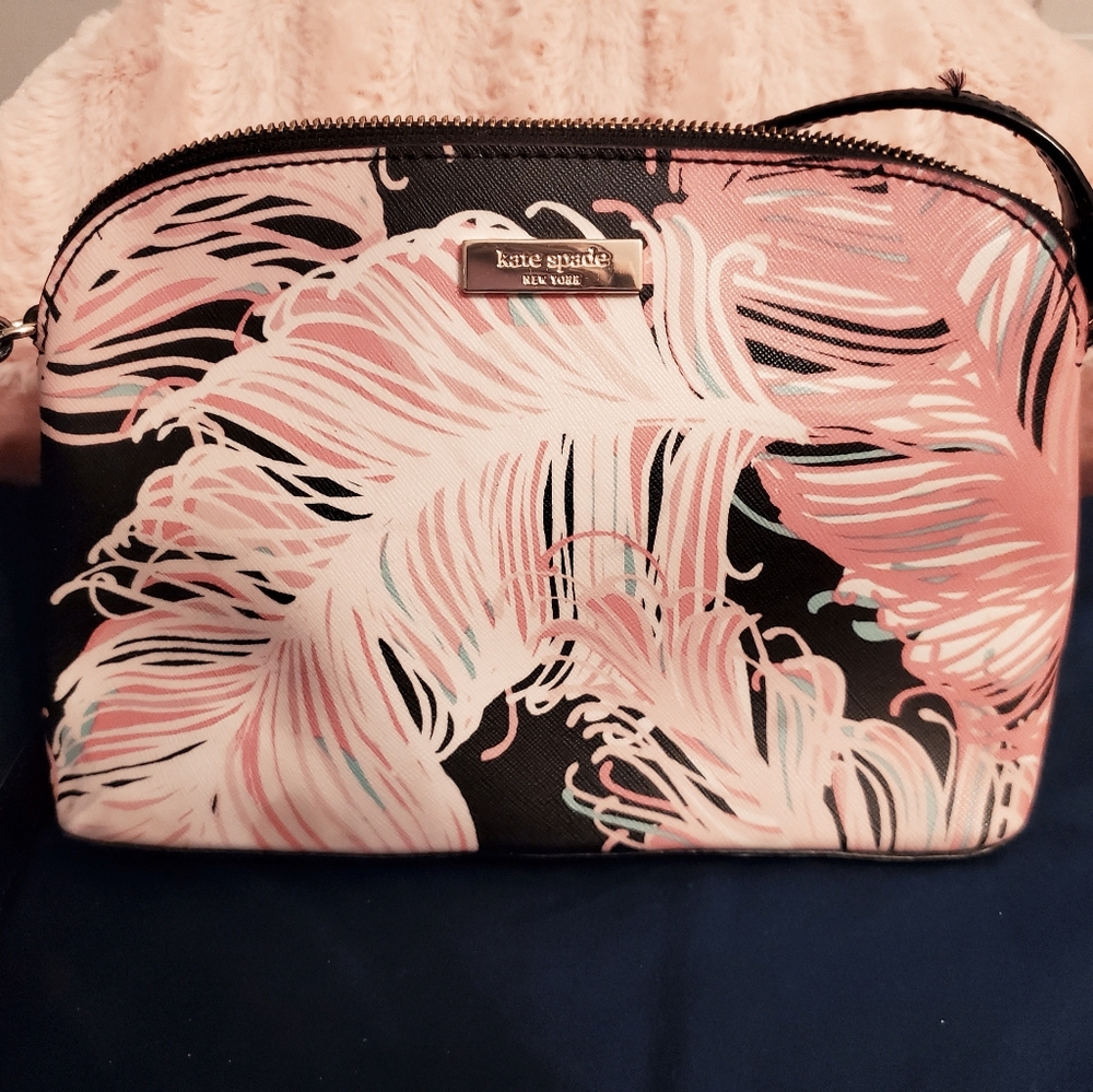 Kate spade pink feather crossbody